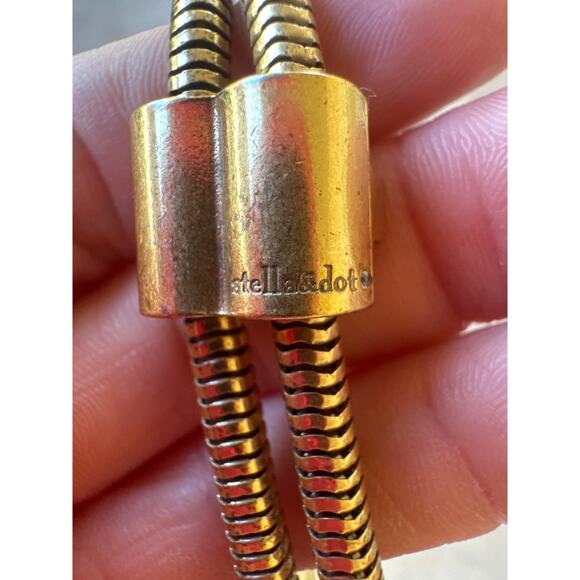 Stella & Dot Jacqueline Brazilian Chain Sliding Lariat Necklace - Picture 5 of 9